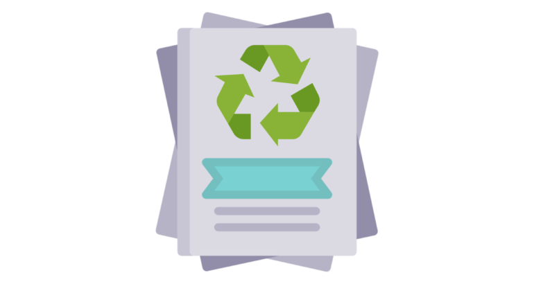 Flyer papier recyclé